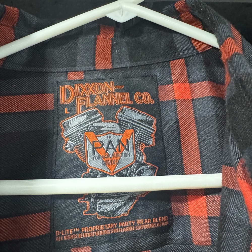Dixxon Flannel Co. Black and Red Flannel Shirt
